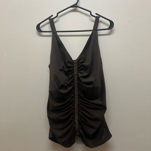 Bianca Nygard  beaded ruched tank